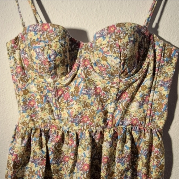 🩷💛Gifted💛🩷 PINK Victoria's Secret Floral Sweetheart Strap Sundress 2XHP - Picture 4 of 16